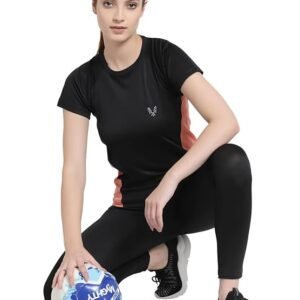 UZARUS Womens Dry Fit Workout Top Sports Gym T-Shirt